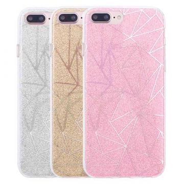 TPU glitter shell and geometric shapes iPhone 6 / iPhone 6S