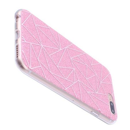 TPU Glitter en Geometrische Vormen Case iPhone 8 Plus / iPhone 7 Plus  Dekkingen et Scheepsrompen iPhone 8 Plus - 3