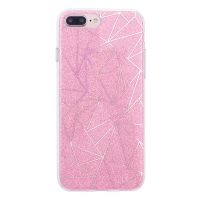 TPU Glitter en Geometrische Vormen Case iPhone 8 Plus / iPhone 7 Plus  Dekkingen et Scheepsrompen iPhone 8 Plus - 1