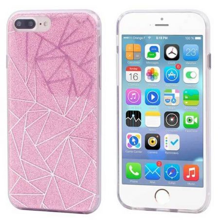 TPU Glitter und geometrische Formen Tasche iPhone 8 Plus / iPhone 7 Plus  Abdeckungen et Rümpfe iPhone 8 Plus - 2