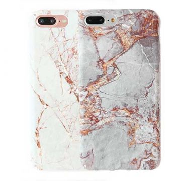 Granit-Marble Effect Case iPhone 8 Plus / iPhone 7 Plus  Dekkingen et Scheepsrompen iPhone 7 Plus - 1