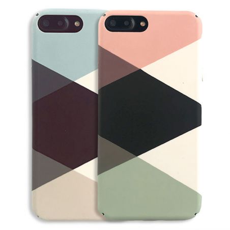 Hartschale Soft Touch geometrisches iPhone 8 Plus / iPhone 7 Plus  Abdeckungen et Rümpfe iPhone 7 Plus - 1