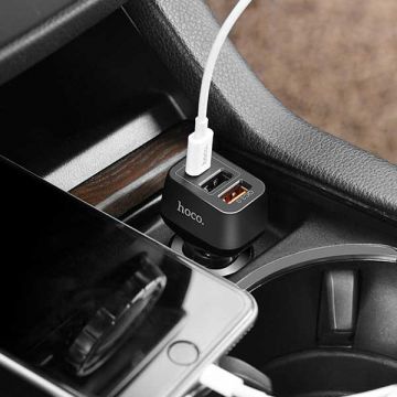 3-port cigarette lighter charger (USB, Usb-C, USB Quick charge) Hoco Cars accessories iPod Nano - 4