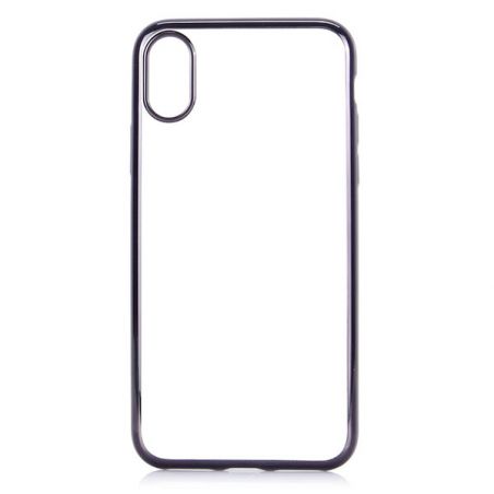 Transparentes TPU-Gehäuse mit schwarzen Kanten iPhone X  Abdeckungen et Rümpfe iPhone X - 2