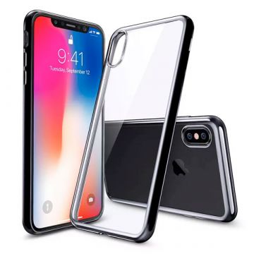 Transparante TPU shell met zwarte randen iPhone X Xs  Dekkingen et Scheepsrompen iPhone X - 1