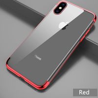 Transparent TPU shell with metal color edges iPhone X Xs  Covers et Cases iPhone X - 6