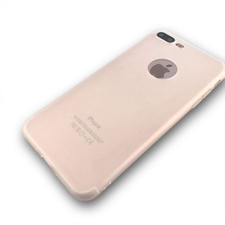 Silikon iPhone 8 Plus / 7 Plus Hülle - Weiß transparent