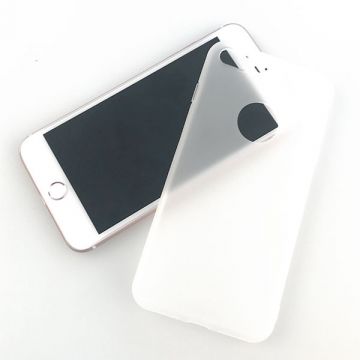 Silicone iPhone 8 Plus / 7 Plus Case - Siliconen iPhone 8 Plus / 7 Plus Case - Wit transparant