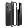 Case with TPU frame and tempered glass for iPhone X X Xs