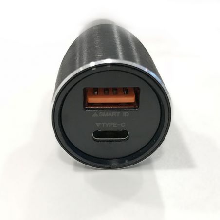 USB & Type-C auto-oplader en Vidvie bliksem kabel Vidvie Autoaccessoires iPhone X - 2
