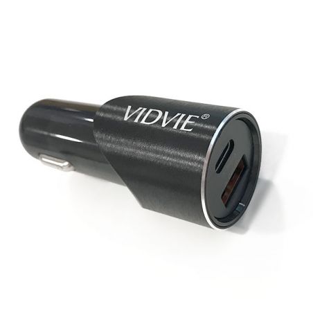 Achat Chargeur voiture USB & Type-C et Câble Lightning Vidvie CC507C-L