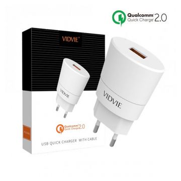 Qualcomm 2.0 Vidvie Quick Charge USB Charger Vidvie Chargers - Powerbanks - Cables iPhone X - 1