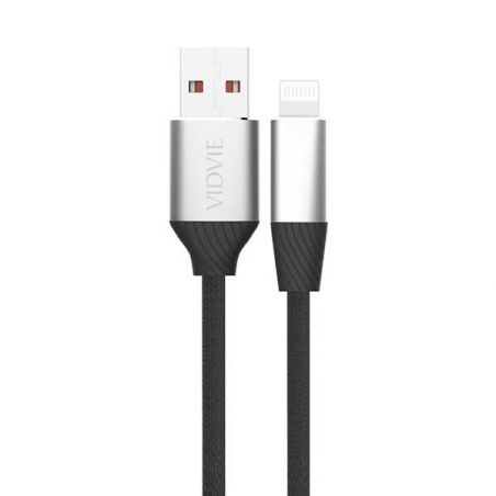 Achat Câble Lightning USB Nylon ultra résistant Vidvie CB416-SILV