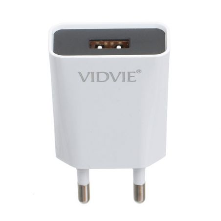 1.2A USB charger  and Vidvie Lightning cable Vidvie Chargers - Powerbanks - Cables iPhone X - 5