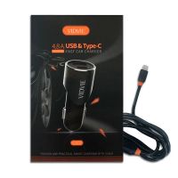 Achat Chargeur voiture USB & Type-C et Câble Lightning Vidvie CC507C-L