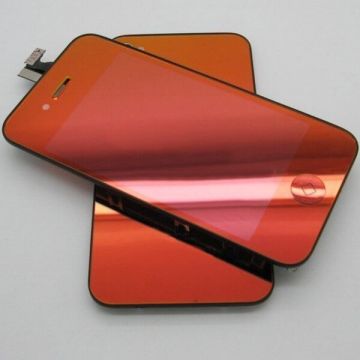 Achat Face arrière de remplacement iPhone 4 miroir Rouge IPH4G-212X