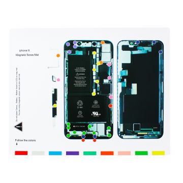 iPhone X magnetic disassembly pattern