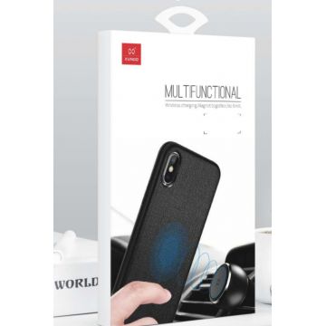 TPU shell with magnetic leather effect Bass Series - iPhone X / XS