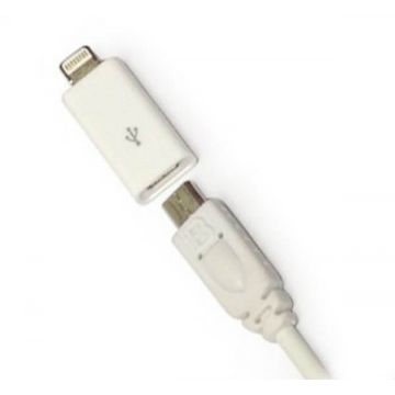 Adapter Lightning 30 pins naar Micro USB iPhone 5, iPad Mini, iPod Touch 5 in Nano 7, iPod Touch 5 in Nano 7