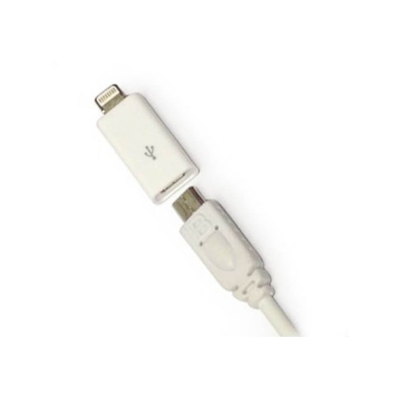 Achat Adaptateur Micro USB vers Lightning 8 pin iPhone 5 - iPad Mini- Touch  5 et Nano 7 - Chargeurs - Batteries externes - Câble