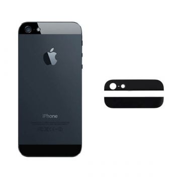 Achat Vitres arrières (supérieure et inférieure) iPhone 5 Noir IPH5G-060