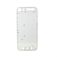 Witte Transparante Kader in chromen rand voor iPhone 5 Zwart