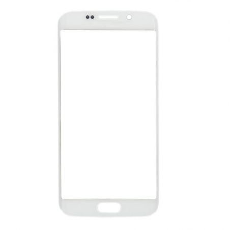Weißes Glas für Galaxy S6 Edge  Bildschirme - Ersatzteile Galaxy S6 Edge - 1
