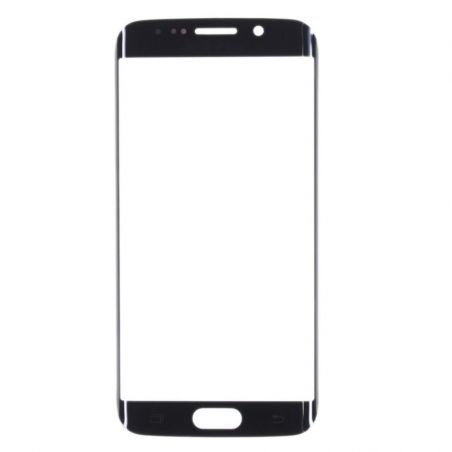 Black glass for Galaxy S6 Edge  Screens - Spare parts Galaxy S6 Edge - 1