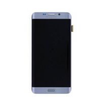 Volledig zilveren scherm (LCD + Touch + Chassis) (officieel) voor Galaxy S6 Edge Plus (officieel)  Vertoningen - Onderdelen Gala