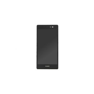 Voller schwarzer Bildschirm (LCD + Touch + Chassis) (offiziell) für Ascend P7  Huawei Ascend P7 - 1