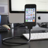 Steifes USB Kabel für iPhone, iPod, iPad Schwarz