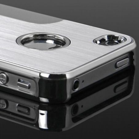 Geborsteld Aluminium Serie Cover Geschikt voor iPhone 4 4S