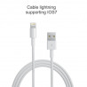 White lightning cable 1 meter for iPad iPhone iPod