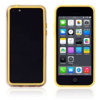 TPU Bumper Yellow and Transparent for iPhone 5C