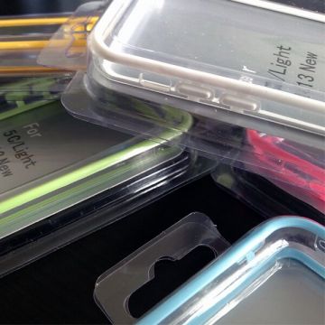 Bumper groen en transparante rand in TPU IPhone 5C