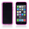 Bumper roze en transparante rand in TPU IPhone 5C
