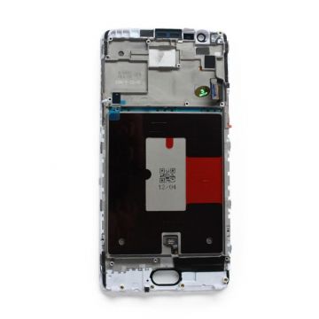 Komplett weißer montierter Bildschirm (LCD + Touch + Frame) - OnePlus 3  OnePlus 3 - 1