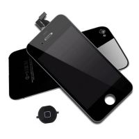 Achat KIT COMPLET qualité originale : Vitre tactile, écran LCD, châssis et vitre arrière pour iPhone 4S Noir IPH4S-007