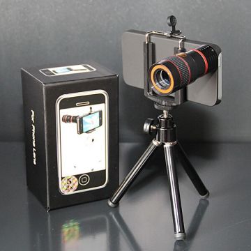 Achat Télescope 8X avec coque et trépied pour iPhone 5/5S/SE COQ5X-115X