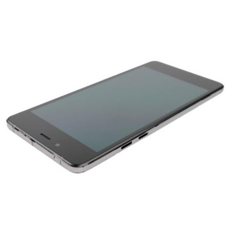 Full screen Black & Grey (LCD + Touch + Frame) (Official) - Wiko Highway Pure  Wiko Highway Pure - 2