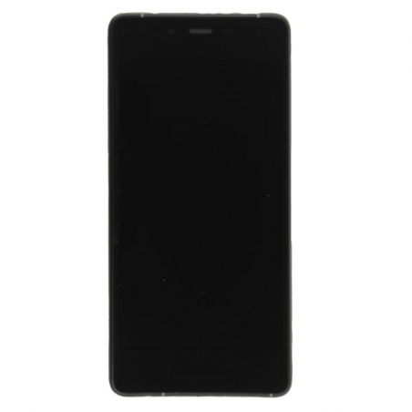 Full screen Black & Grey (LCD + Touch + Frame) (Official) - Wiko Highway Pure  Wiko Highway Pure - 4