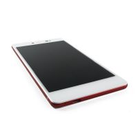 Full screen White (LCD + touchscreen) + red frame (official) - Wiko Fever Special Edition  Wiko Fever SE (Special Edition) - 3