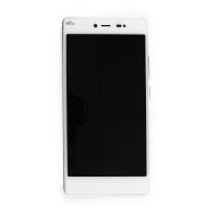 Full screen White (LCD + touchscreen) + red frame (official) - Wiko Fever Special Edition  Wiko Fever SE (Special Edition) - 4