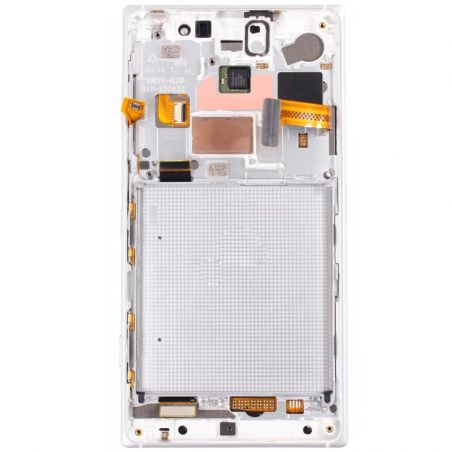 Kompletter weißer Bildschirm (LCD + Touch + Gehäuse) - Lumia 830  Lumia 830 - 1