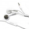 Écouteurs blanc avec contrôle volume iPhone iPod iPad