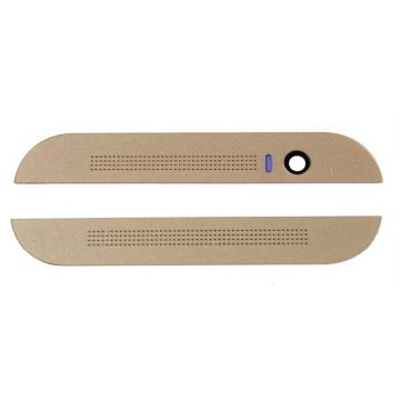 Plastic front cover lower / upper Gold - HTC One M8  HTC One M8 - 2