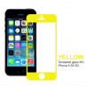 Folienglas gehärteter Schutz Frontschutz iPhone 5/5S/5C/SE Farbe