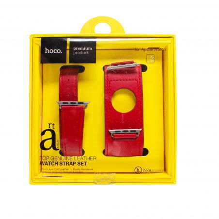 3 in 1 lederen bandje Hoco Birkin Style Apple Watch 38mm Hoco Riemen Apple Watch 38mm - 1