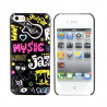 Muziek Jazz harde case iPhone 5/5S/SE hoesje