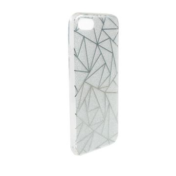 TPU-Glittergehäuse und iPhone 8 / iPhone 7 geometrische Formen  Abdeckungen et Rümpfe iPhone 8 - 8